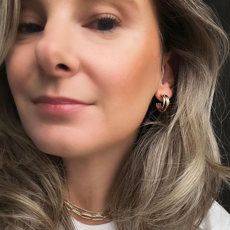 Argola Chandra Três Fios