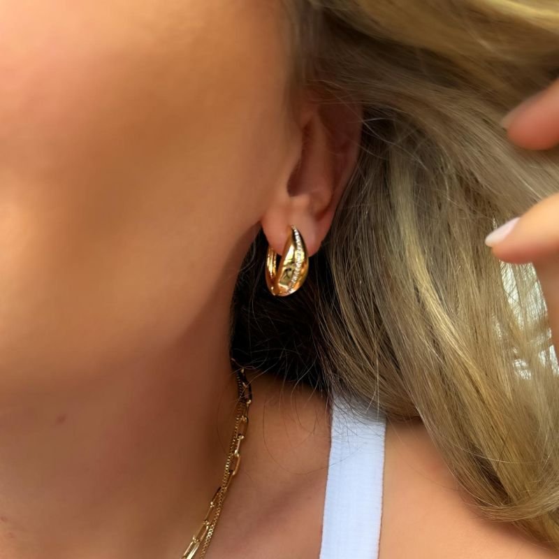 Argola Luah com Cristais