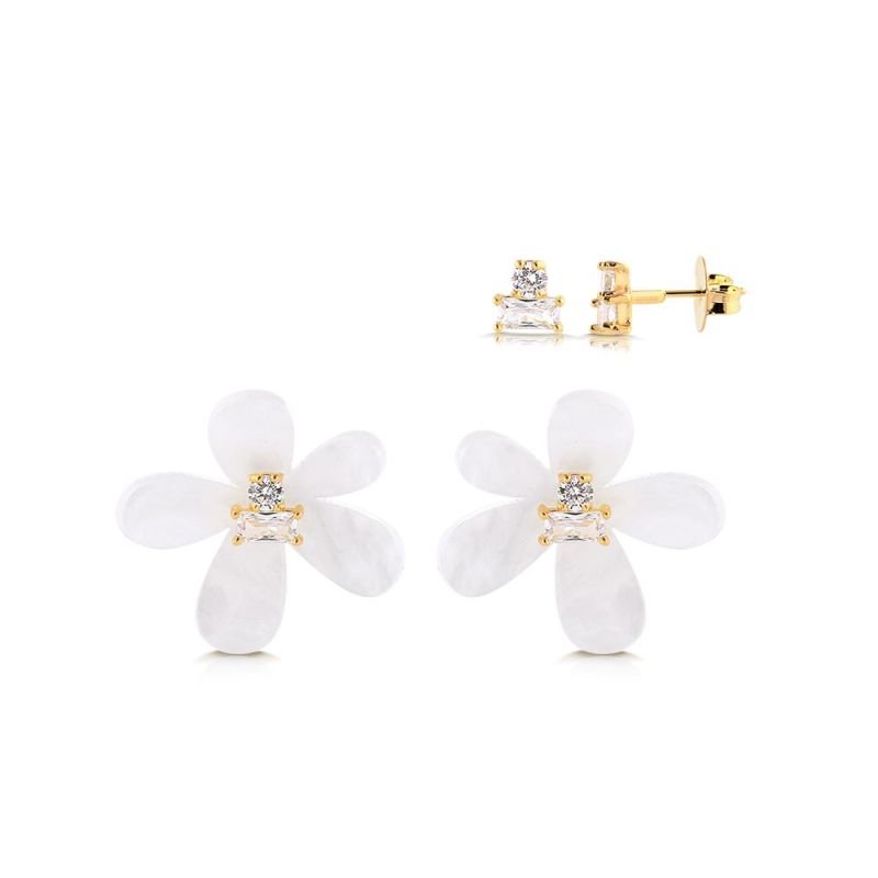 Brinco Belle Perla Flor