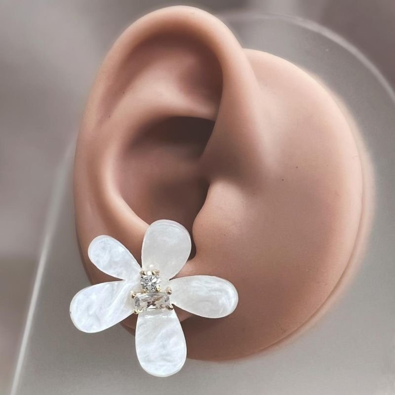 Brinco Belle Perla Flor