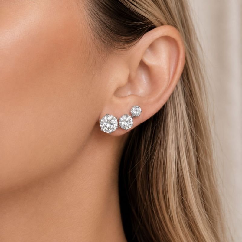 Brinco Luminous Ear Cuff Trio Pontos de Luz