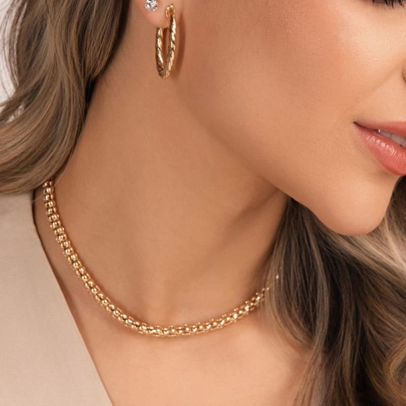 Choker Fraise Malha Morango