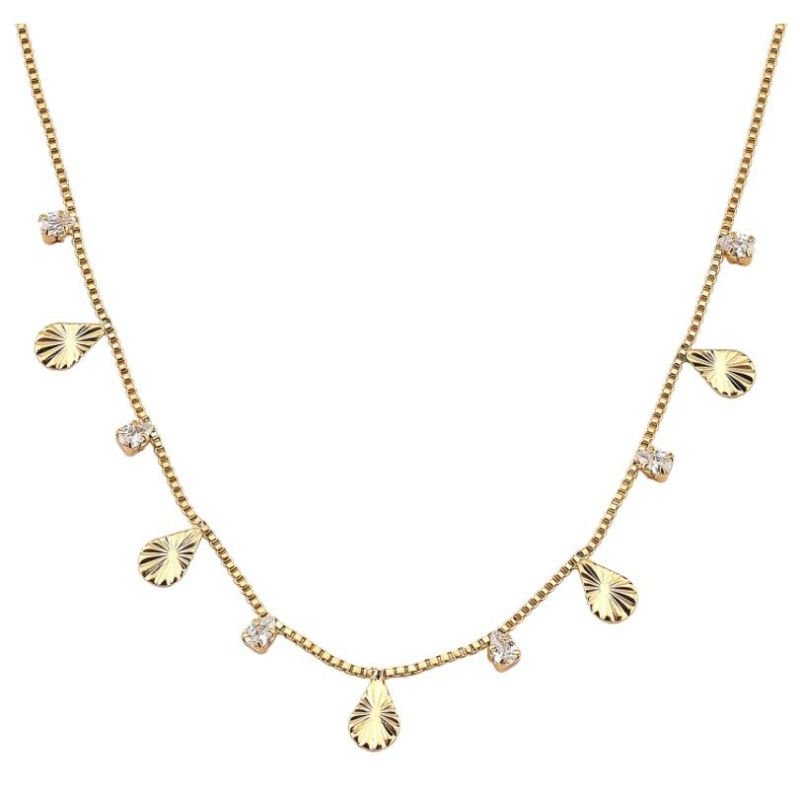 Choker Lidiane Gotinhas e Cristais