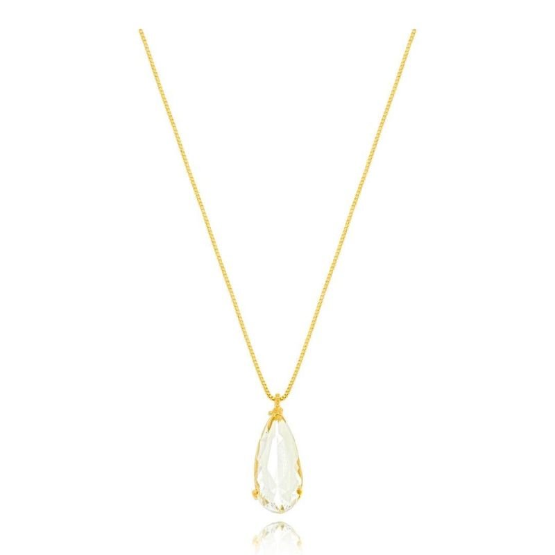 Colar Alongado Brisa Cristal Gota