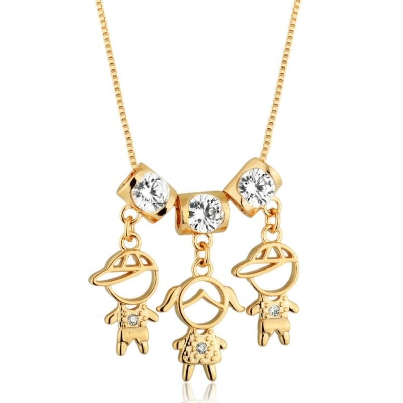 Colar Amores da Vida - Dois Meninos e Uma Menina