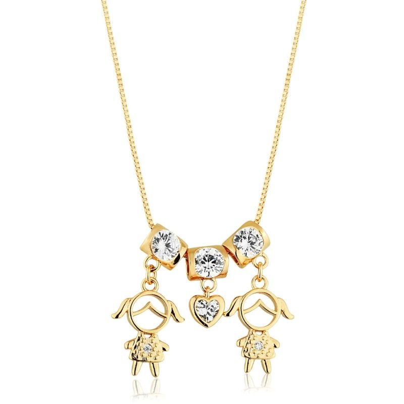 Colar Amores da Vida - Duas Meninas