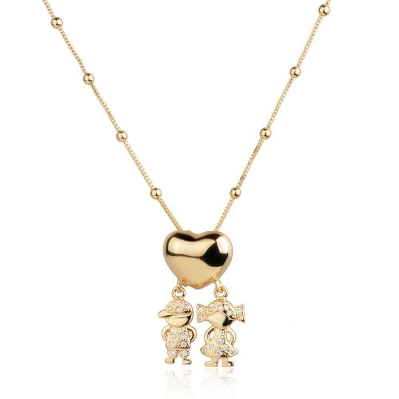 Colar Coração de Mãe - Escolha a combinação