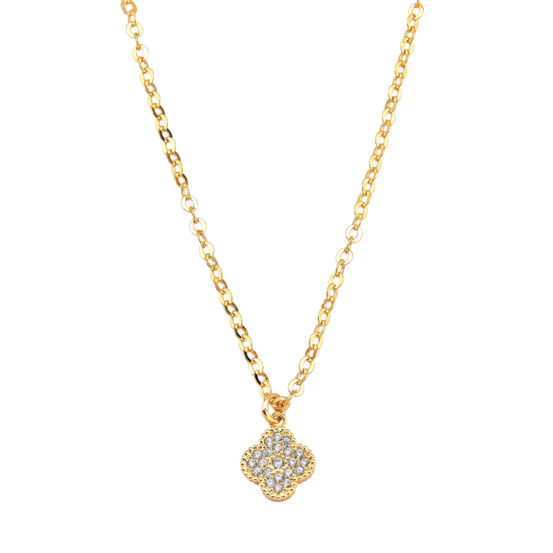 Colar Zoe Flor Cravejada Cristal