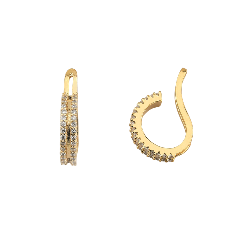Piercing de Encaixe Areta Filetes Cravejados (peça)