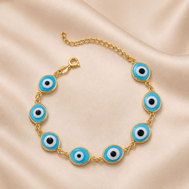 Pulseira Aime Olho Grego Turquesa
