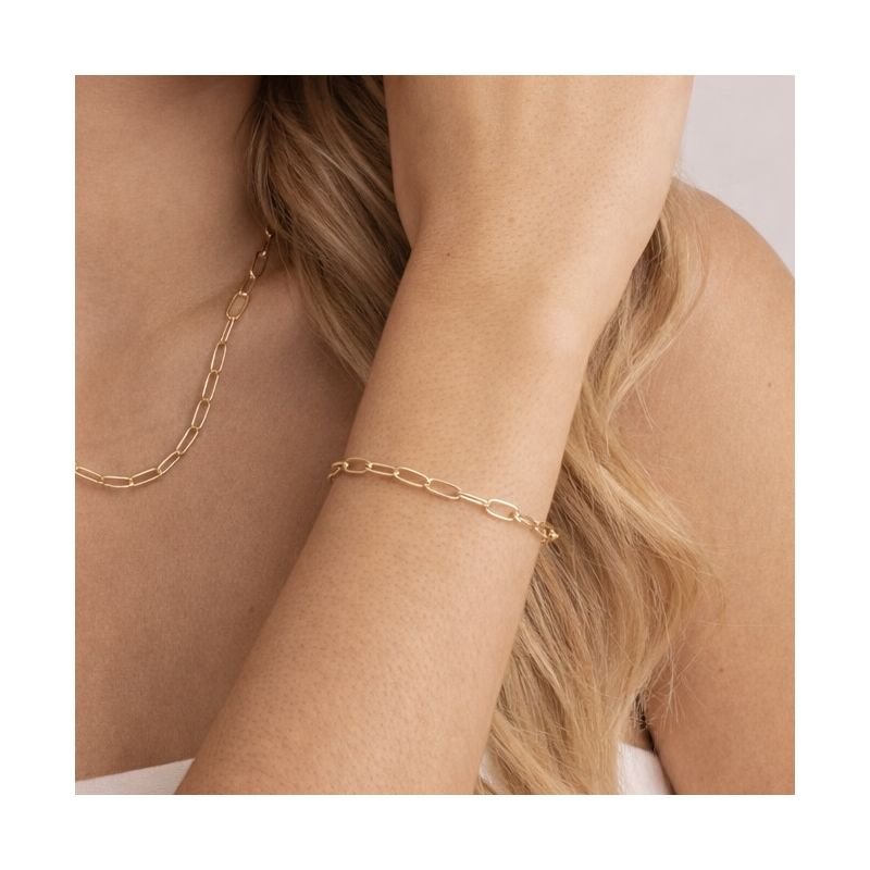 Pulseira Venice Elos Ovais e Fecho Boia