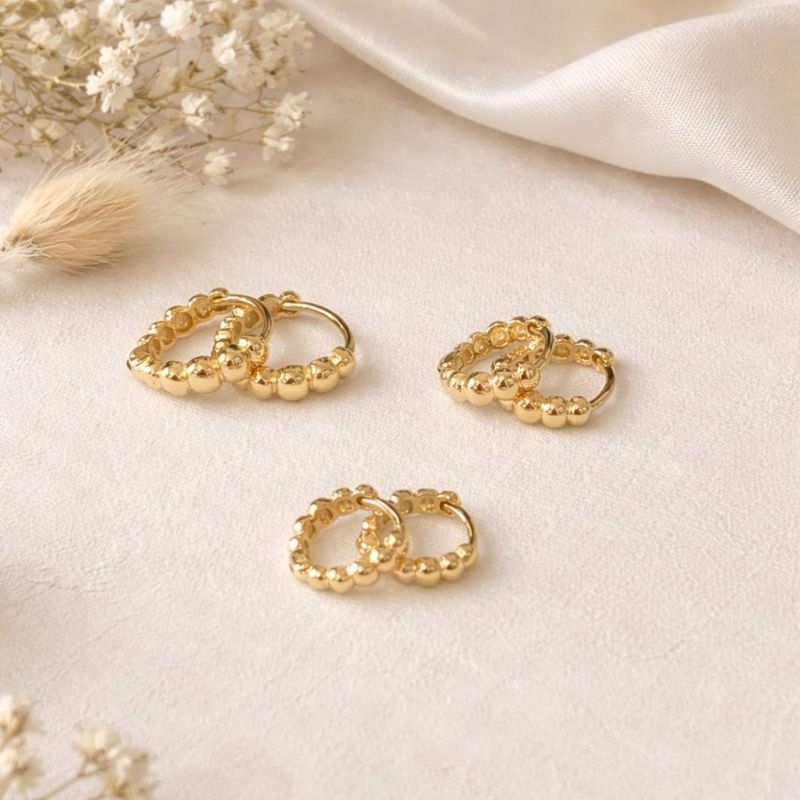 Trio Lumy Argolinhas de Click Bolinhas